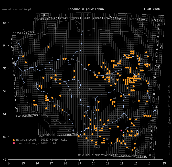 wystepowanie - Taraxacum paucilobum (mniszek skąpoklapowy)